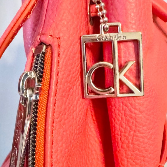 Calvin Klein Orange-Red Bucket Bag - Picture 6 of 6